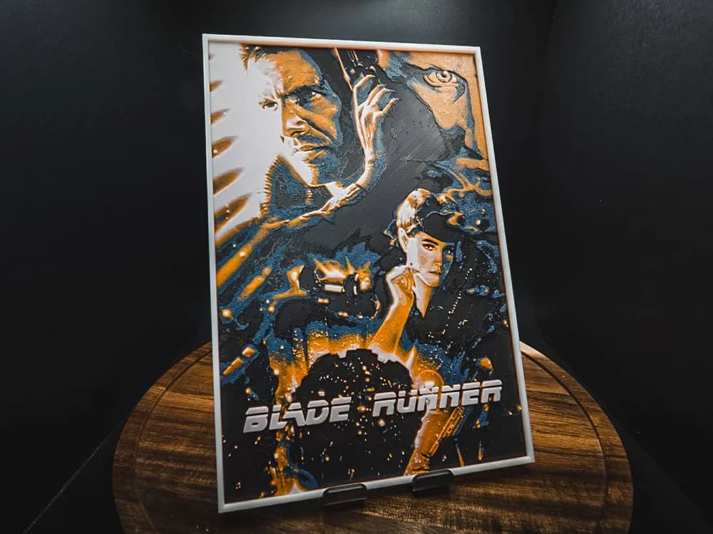 Blade Runner (Movie Poster - HueForge) by HugheCraft HueForge model: Blade Runner (Movie Poster - HueForge) by HugheCraft
