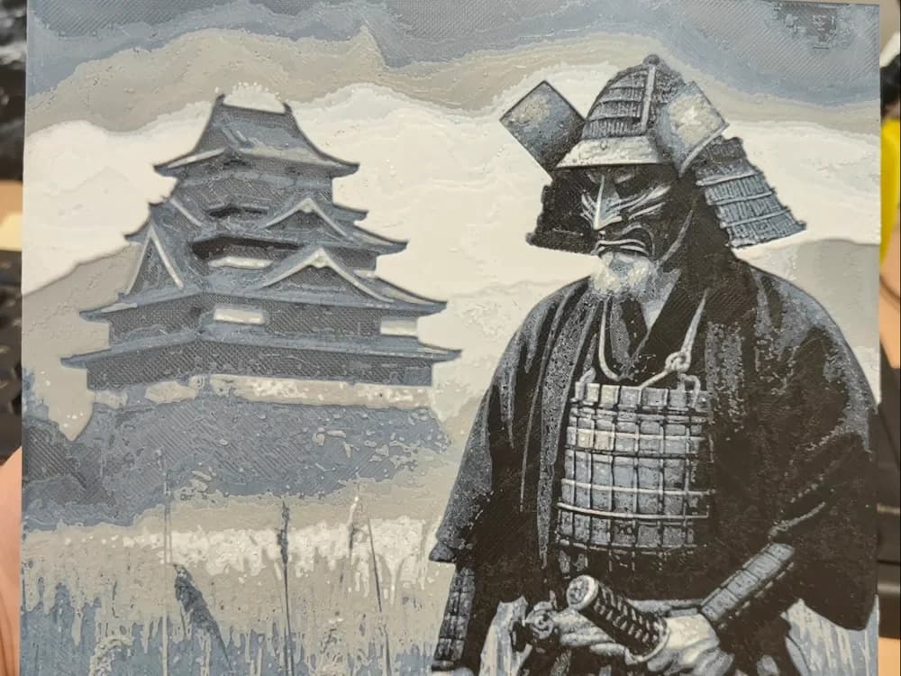 Samurai 2 - Hueforge by BeaN HueForge model: Samurai 2 - Hueforge by BeaN