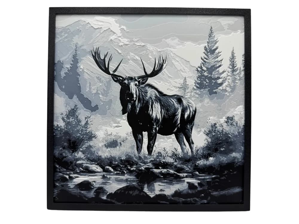 HueForge model: Majestic Moose by Canadian Gamer