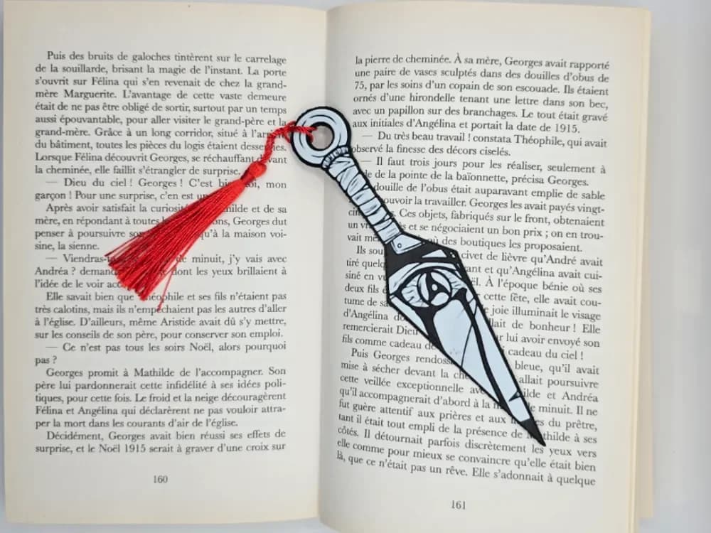 Bookmark Kunai Naruto by Kactus Fpv HueForge model: Bookmark Kunai Naruto by Kactus Fpv
