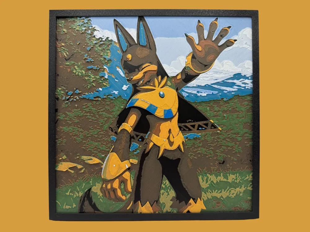 Anubis - Palworld by Canadian Gamer HueForge model: Anubis - Palworld by Canadian Gamer