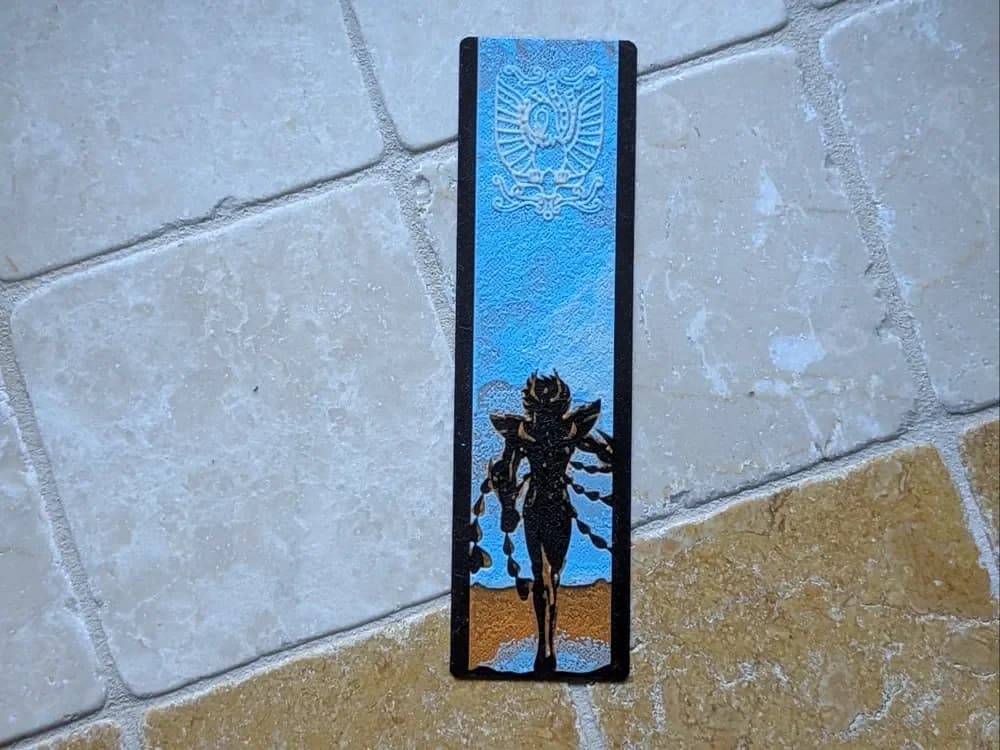 Ikki - Saint Seiya bookmark by suaimondi HueForge model: Ikki - Saint Seiya bookmark by suaimondi