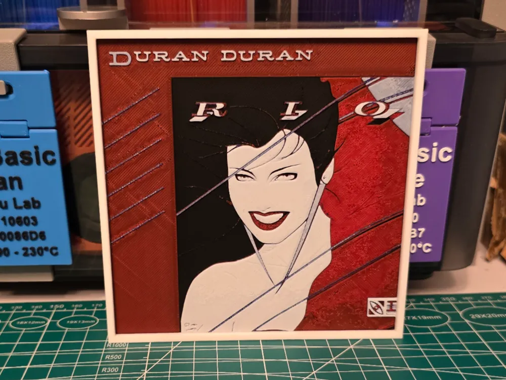 Duran Duran "Rio" Album - Hueforge Art by Lumpy3D HueForge model: Duran Duran "Rio" Album - Hueforge Art by Lumpy3D