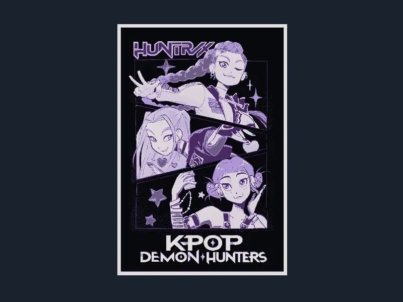 KPop Demon Hunters (Movie Poster - HueForge) by HugheCraft HueForge model: KPop Demon Hunters (Movie Poster - HueForge) by HugheCraft