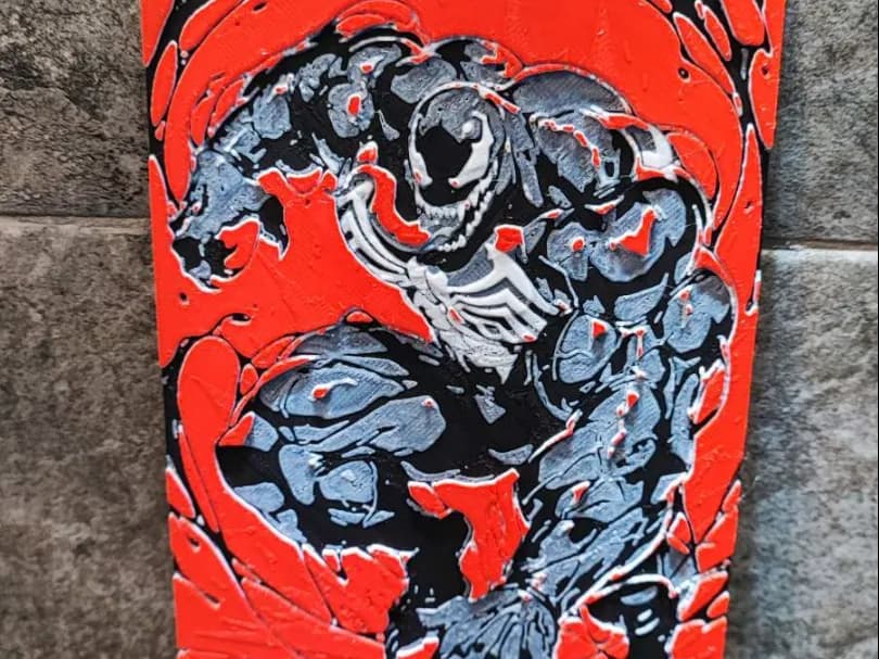 Venom by Garuda3D HueForge model: Venom by Garuda3D