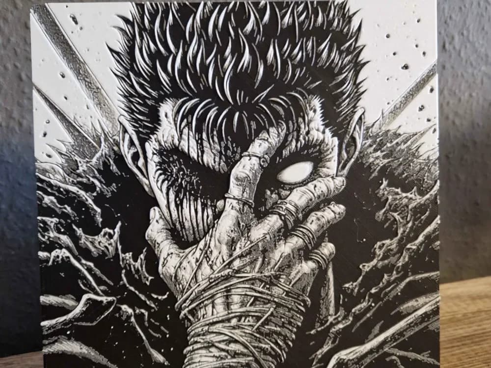 Guts from Berserk by Schuettdesign HueForge model: Guts from Berserk by Schuettdesign