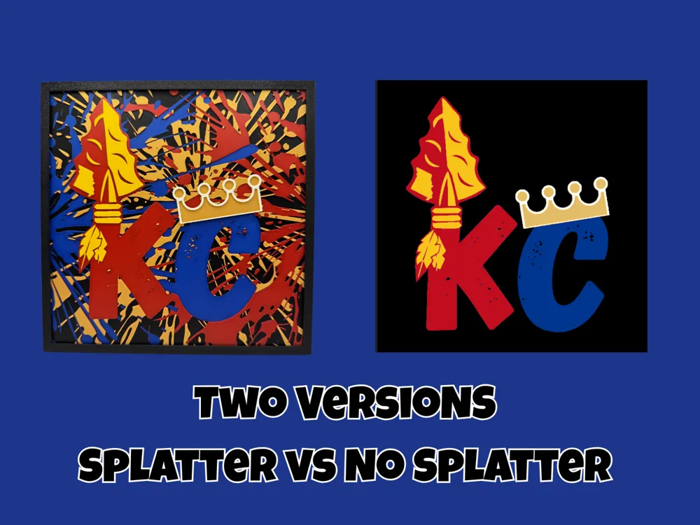 Kansas City - Chiefs & Royals by Canadian Gamer HueForge model: Kansas City - Chiefs & Royals by Canadian Gamer