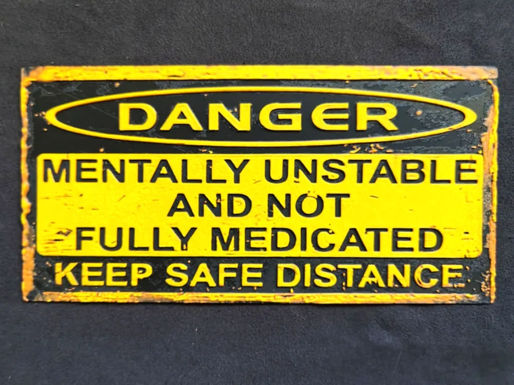 Danger sign :) by fD.667 HueForge model: Danger sign :) by fD.667