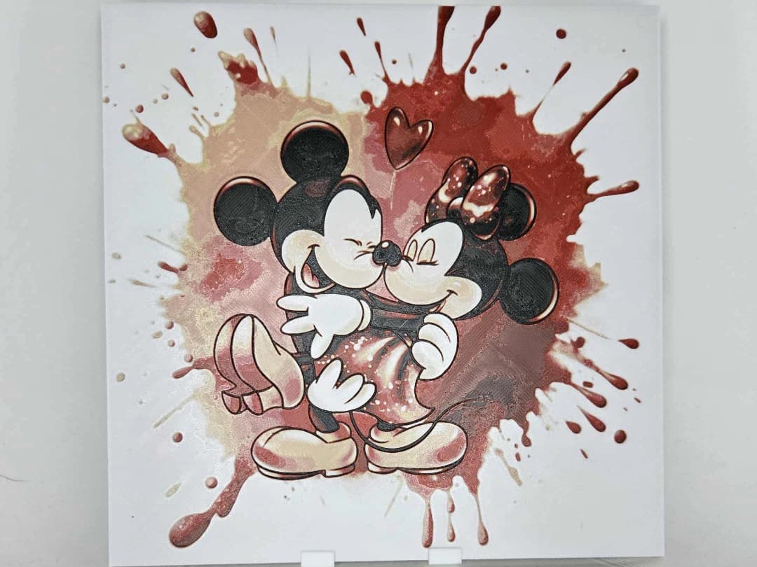 Graffiti Mickey & Minnie Hueforge Graffiti Mickey & Minnie Hueforge