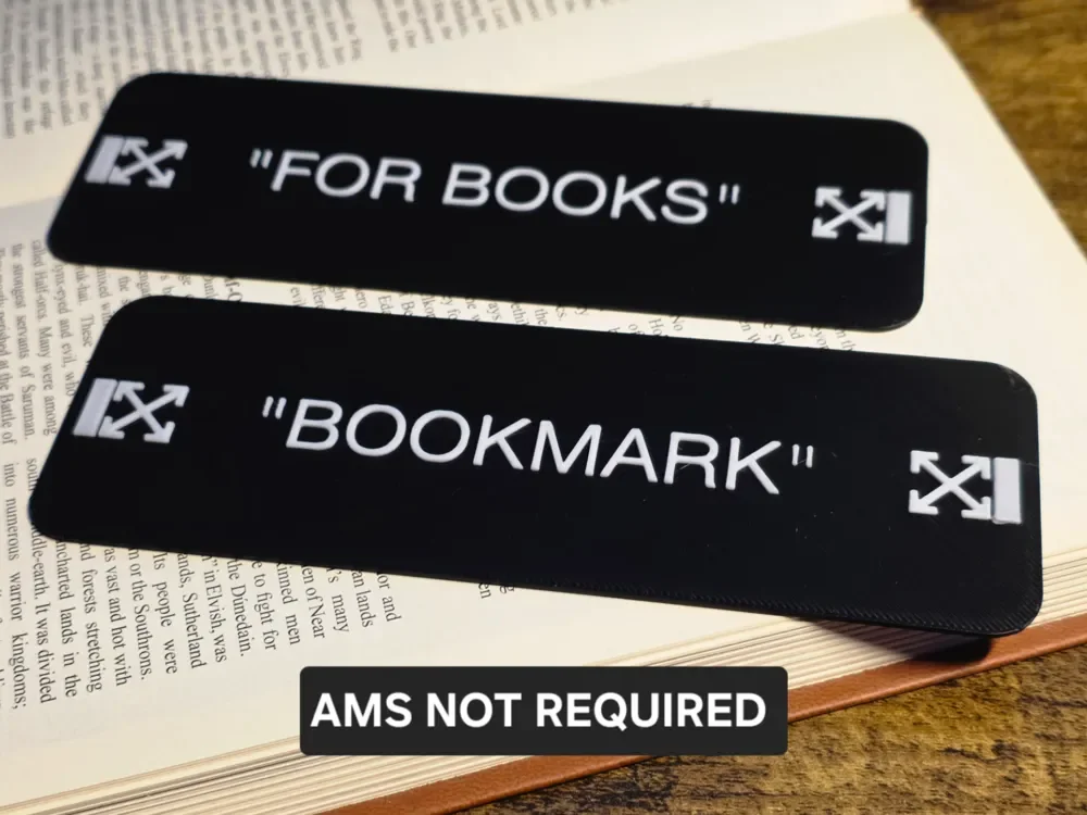 HueForge model: Off White Bookmark Set by N0vA Designs