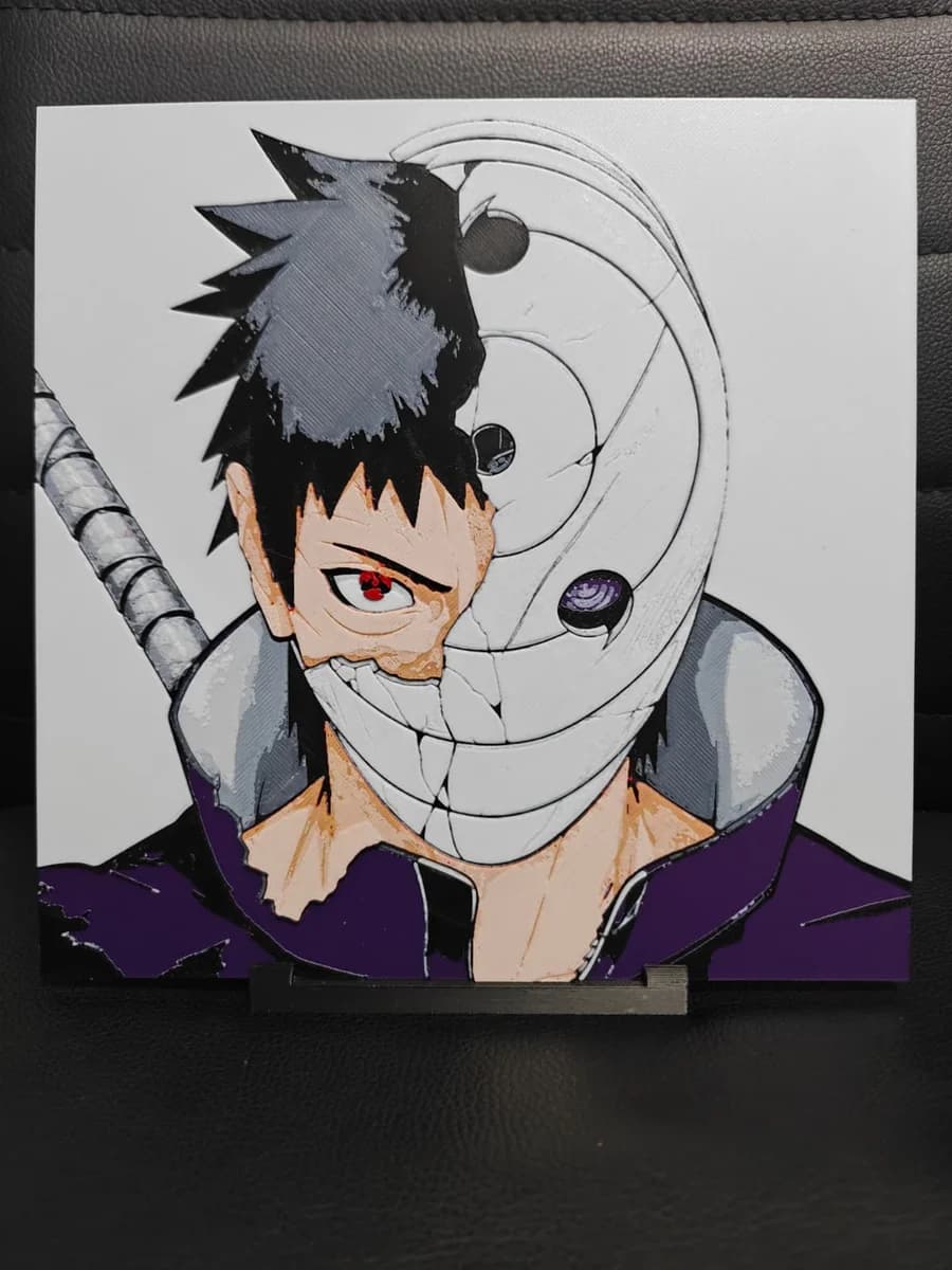 Obito Naruto by TheHueforgeLady HueForge model: Obito Naruto by TheHueforgeLady