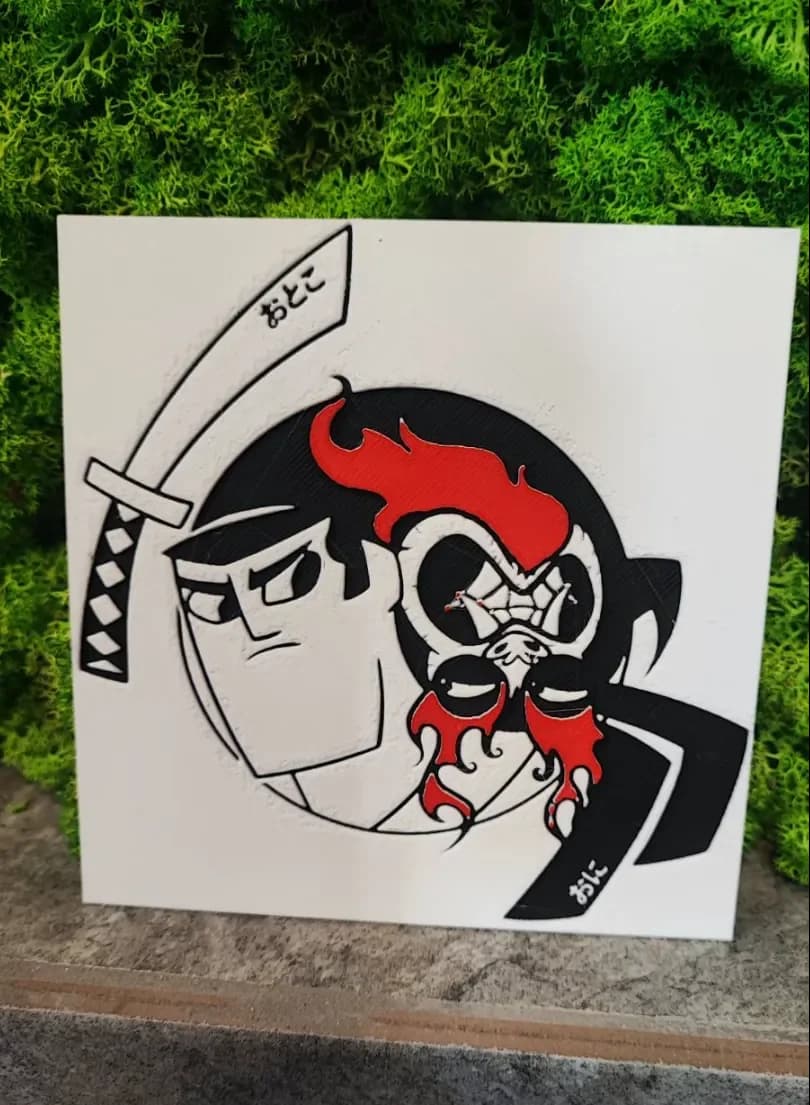 Samurai Jack by Garuda3D HueForge model: Samurai Jack by Garuda3D