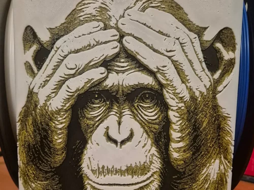 monkey puzzled hueforge by Buntsta HueForge model: monkey puzzled hueforge by Buntsta