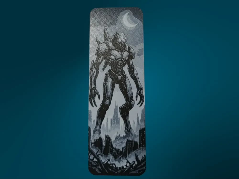 Titan Mecha Bookmark by FYTY112 HueForge model: Titan Mecha Bookmark by FYTY112
