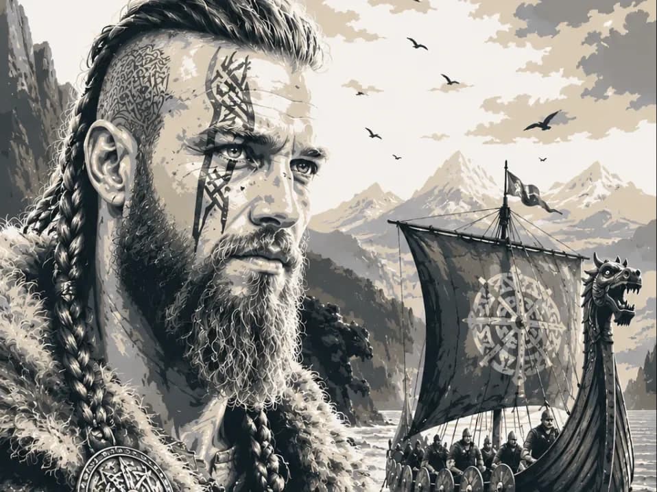 Viking Warrior – Epic Portrait EASY PRINT Viking Warrior – Epic Portrait EASY PRINT