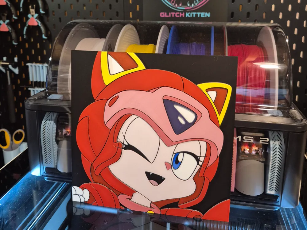 Polly Esther - Samurai Pizza Cats Hueforge Polly Esther - Samurai Pizza Cats Hueforge