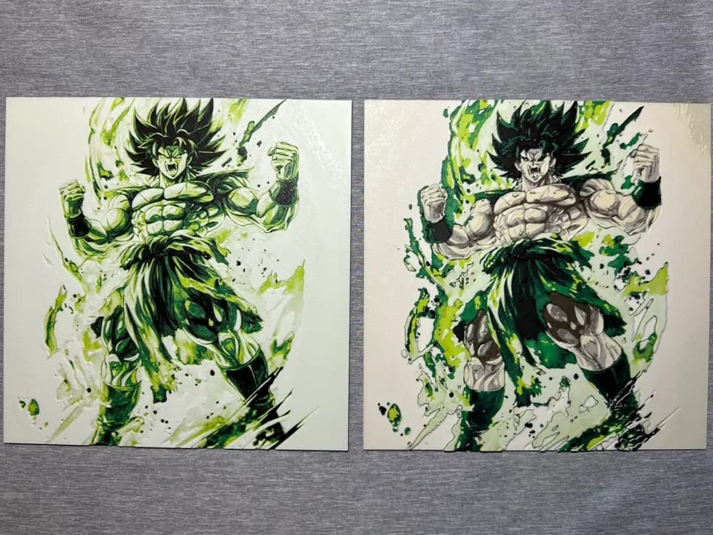 HueForge model: Broly Hueforge - 2 versions by Hey Ben