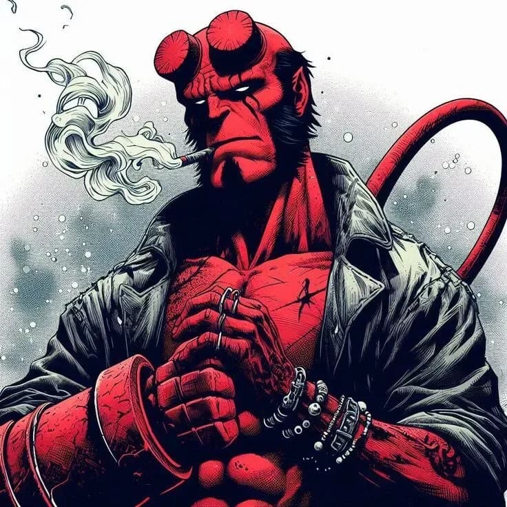Hellboy Hueforge by leshowpatate HueForge model: Hellboy Hueforge by leshowpatate