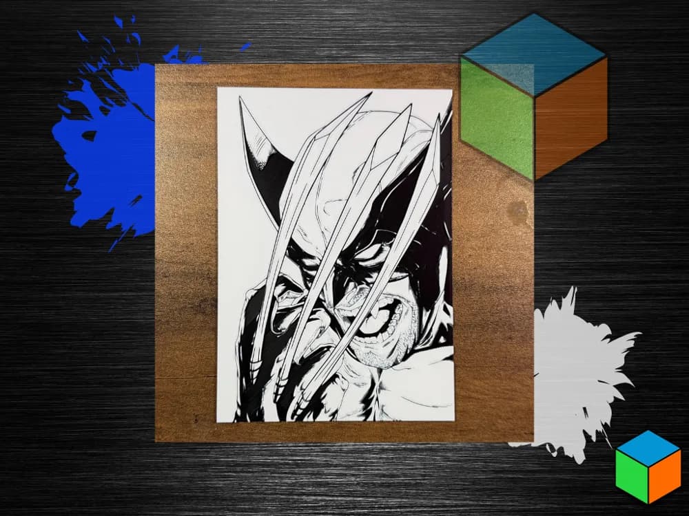 Wolverine — HueForge Wall Art by 3D Prints By Vic HueForge model: Wolverine — HueForge Wall Art by 3D Prints By Vic