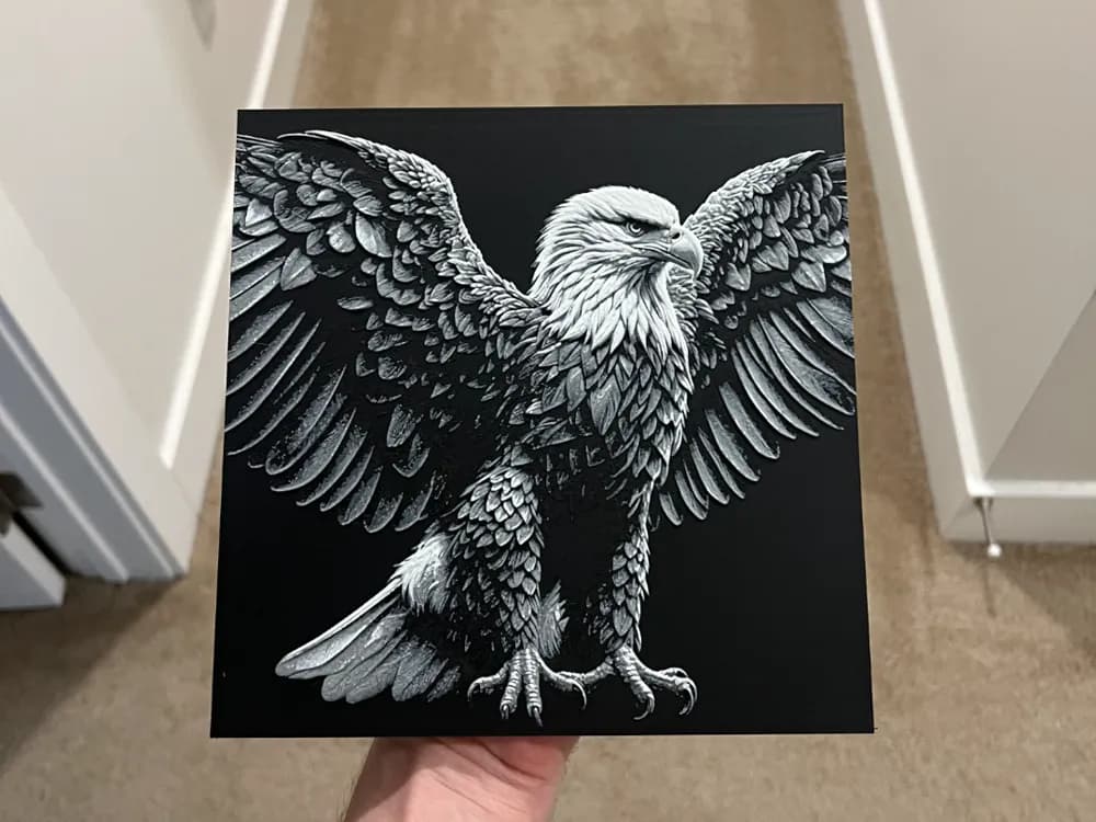 Eagle Hueforge by RP47 Designs HueForge model: Eagle Hueforge by RP47 Designs