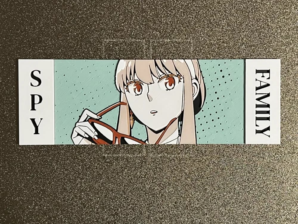 SPY×FAMILY Cool Mode | Modular Wall Display by FantasyZ HueForge model: SPY×FAMILY Cool Mode | Modular Wall Display by FantasyZ