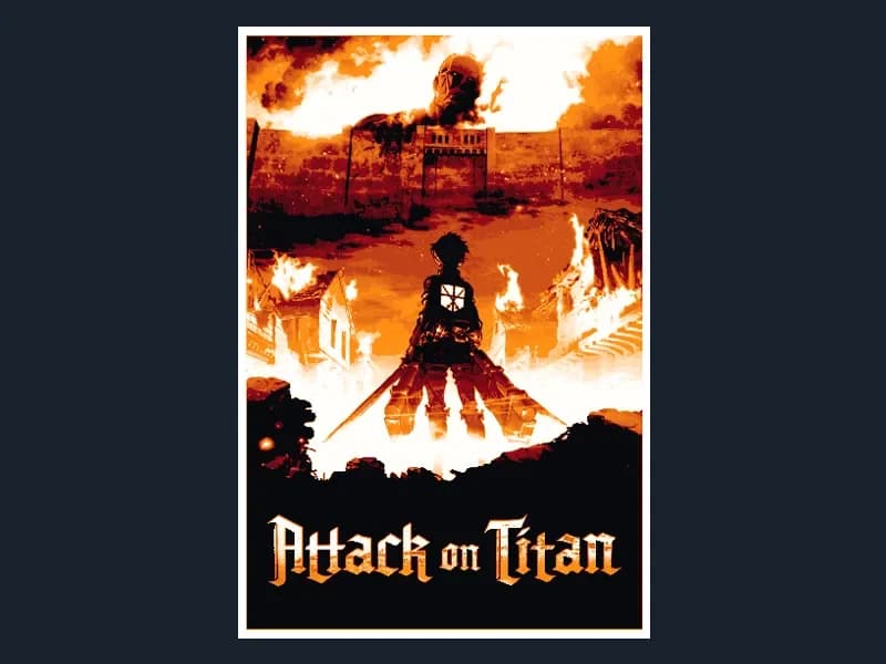 Attack On Titan (Series Poster - HueForge) by HugheCraft HueForge model: Attack On Titan (Series Poster - HueForge) by HugheCraft