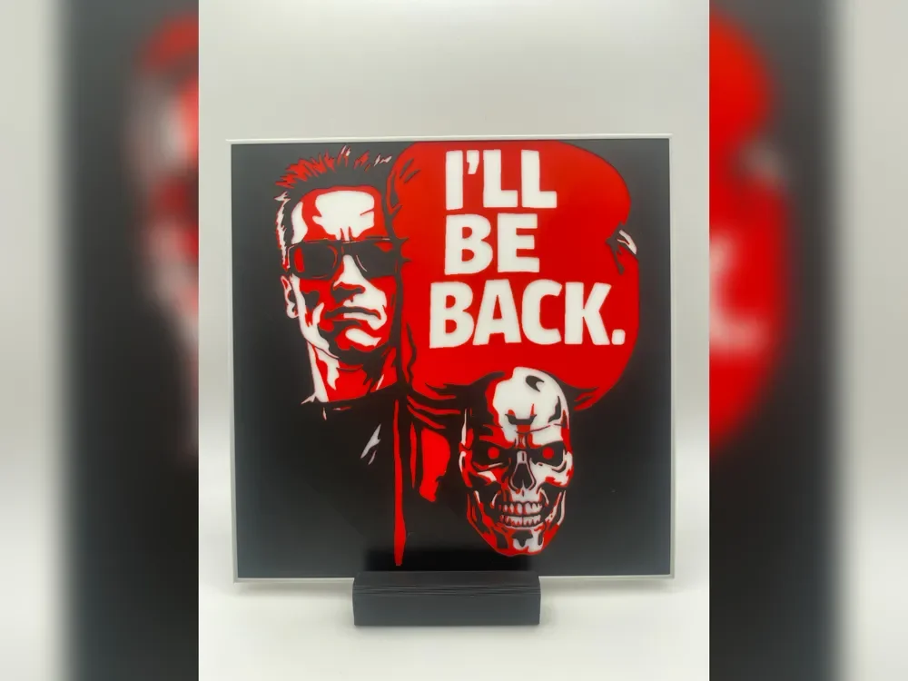 The Terminator I’ll Be Back Hueforge Print by Thadius HueForge model: The Terminator I’ll Be Back Hueforge Print by Thadius