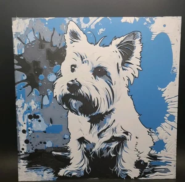 HueForge model: Westie Hueforge by the_bearded_jedi