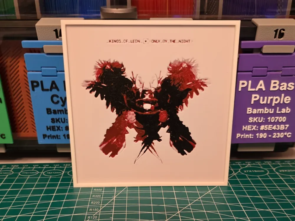 HueForge model: Kings Of Leon "Only by the Night" Album - Hueforge by Lumpy3D