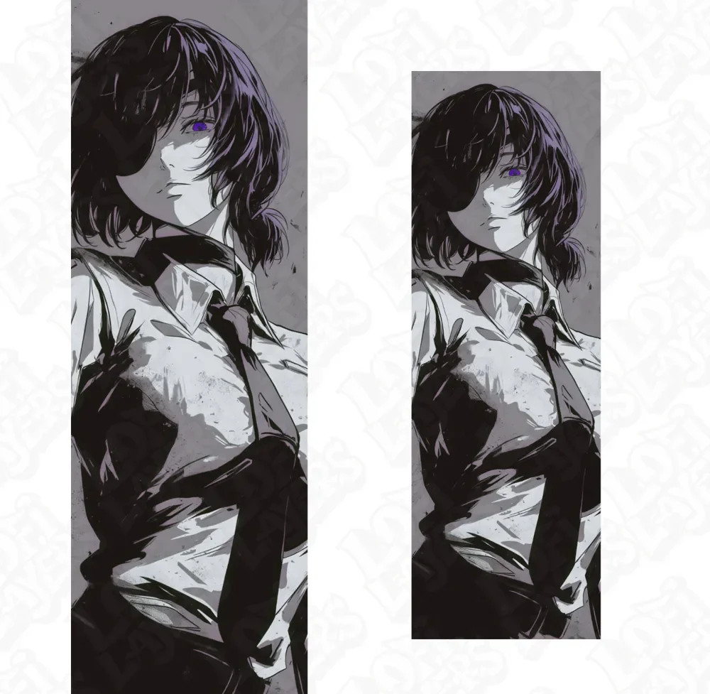 Himeno (Chainsaw Man) Fan Art Bookmarks by LoFi Layers HueForge model: Himeno (Chainsaw Man) Fan Art Bookmarks by LoFi Layers