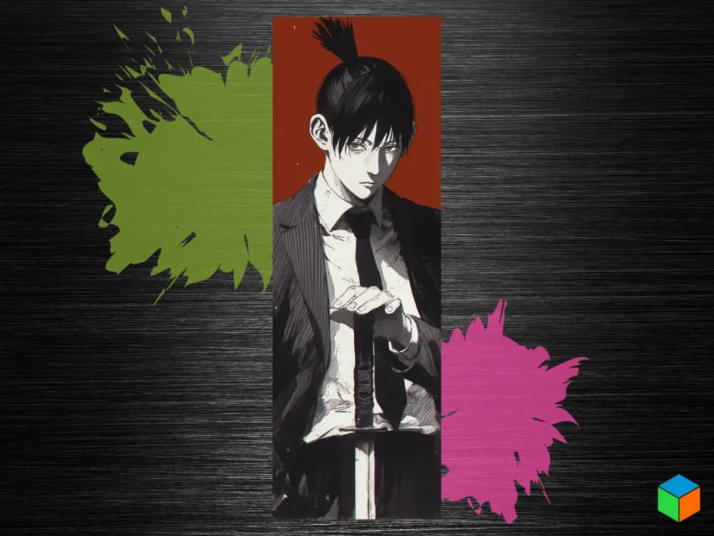 Aki Hayakawa Bookmark – Chainsaw Man’s Blade by 3D Prints By Vic HueForge model: Aki Hayakawa Bookmark – Chainsaw Man’s Blade by 3D Prints By Vic