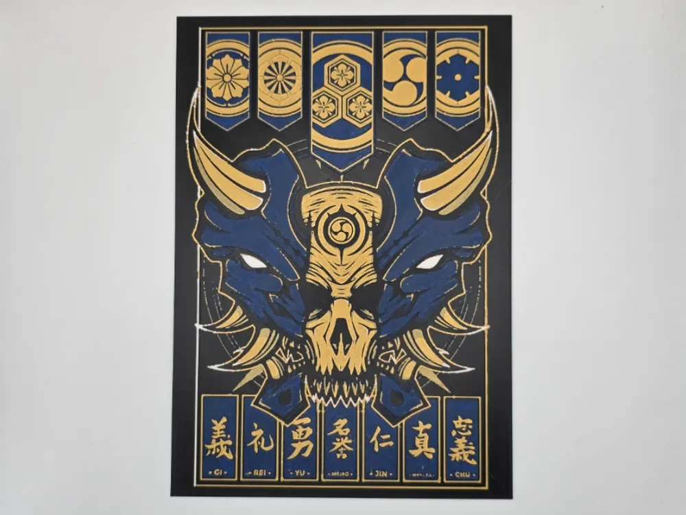 Oni Skull by Kactus Fpv HueForge model: Oni Skull by Kactus Fpv