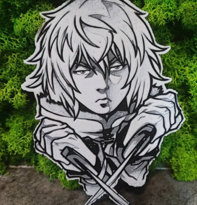 Vinland Saga by Garuda3D HueForge model: Vinland Saga by Garuda3D