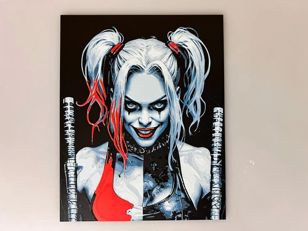 Harley Quinn - Margot Robbie by 3djd HueForge model: Harley Quinn - Margot Robbie by 3djd