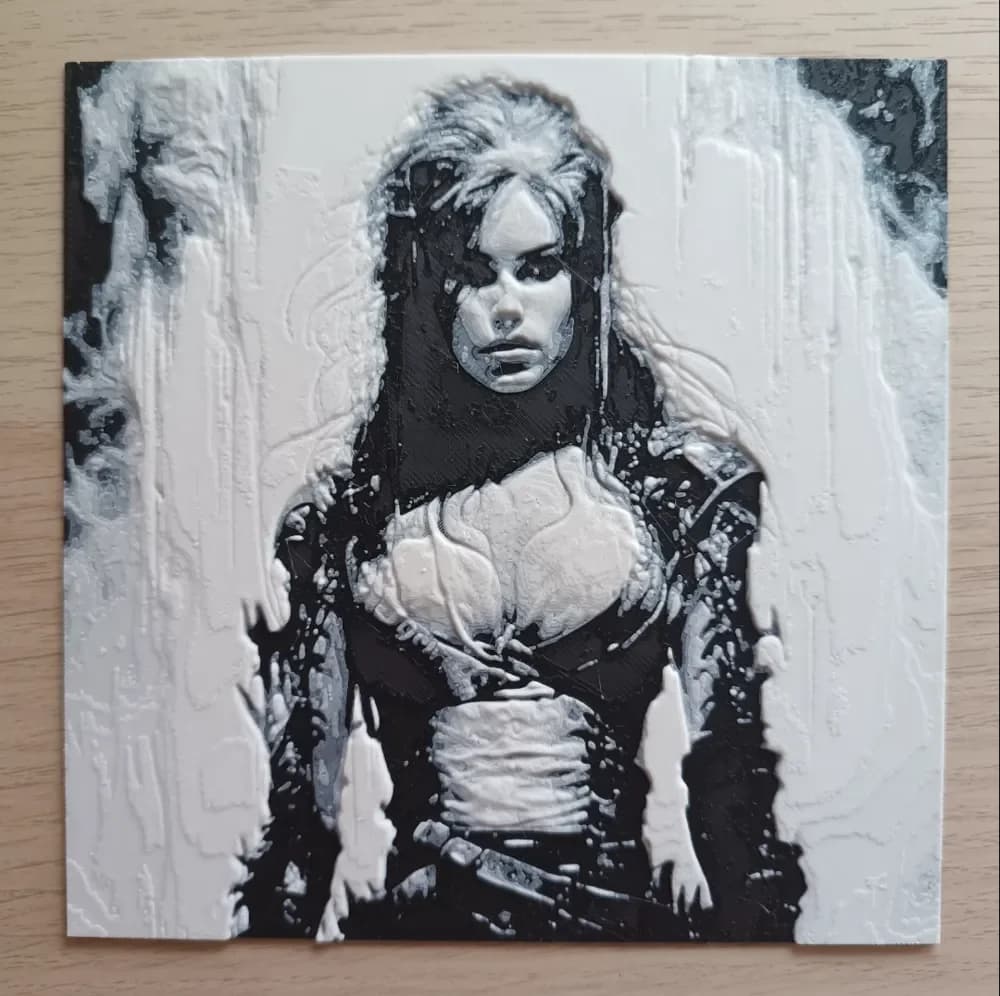 Warrior Girl HueForge BN Warrior Girl HueForge BN