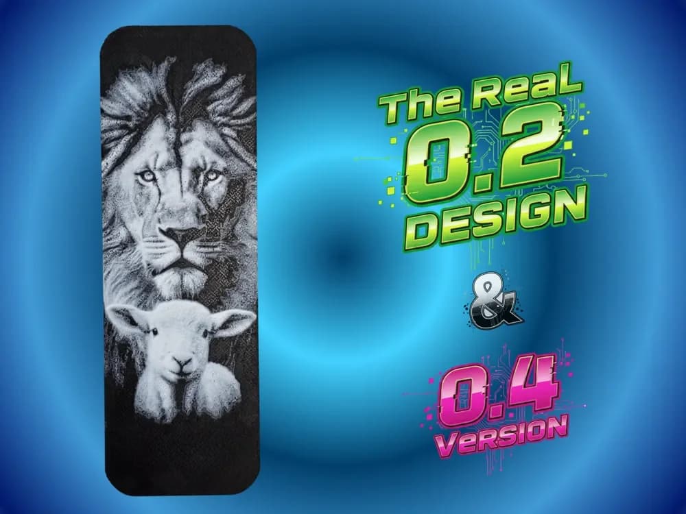 The Lion and The Lamb Bookmark by Atrus Design HueForge model: The Lion and The Lamb Bookmark by Atrus Design