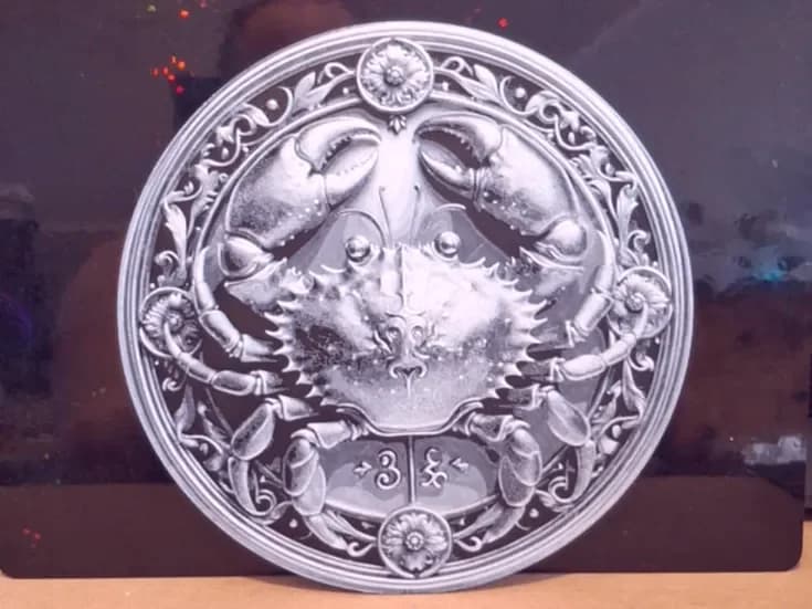 Cancer - Zodiac sign - Hueforge - 2 colours Cancer - Zodiac sign - Hueforge - 2 colours