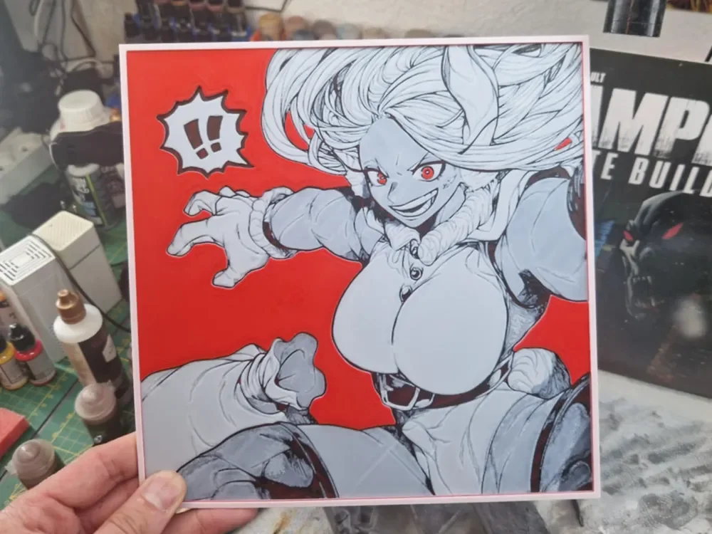 My Hero Academia Hueforge - Mirko by Dakiren HueForge model: My Hero Academia Hueforge - Mirko by Dakiren