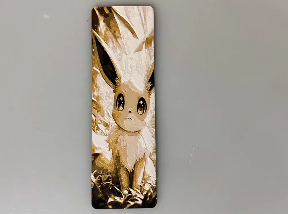 Eevee - Bookmark by 3djd HueForge model: Eevee - Bookmark by 3djd
