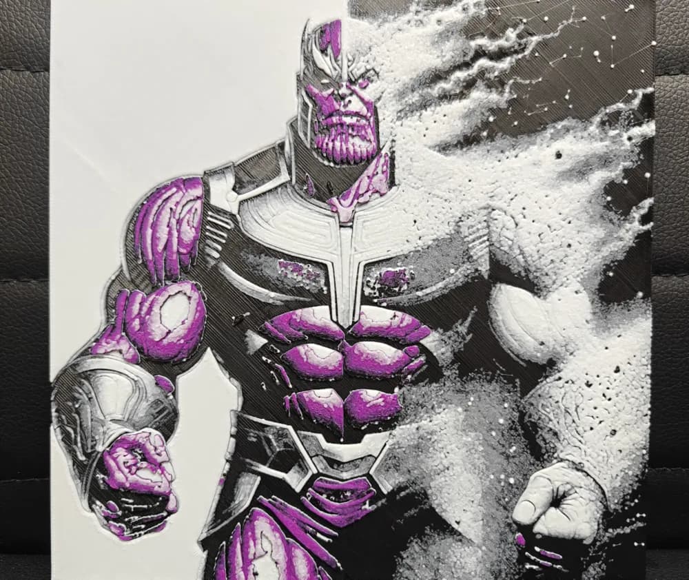 HueForge model: Thanos by TheHueforgeLady