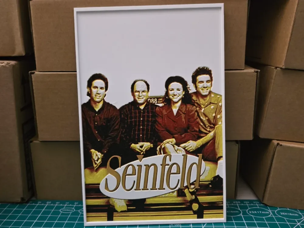 Seinfeld Poster - Hueforge Art by Lumpy3D HueForge model: Seinfeld Poster - Hueforge Art by Lumpy3D