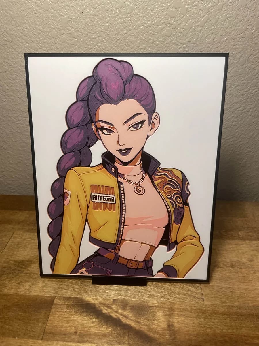 Updated - Rumi - KPop Demon Hunters by Cloudy Nostalgia HueForge model: Updated - Rumi - KPop Demon Hunters by Cloudy Nostalgia