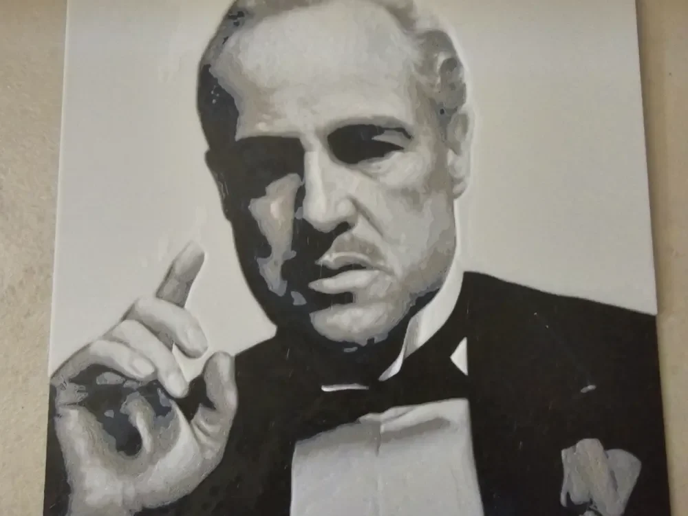 Marlon Brando - Hueforge Art by Lumpy3D HueForge model: Marlon Brando - Hueforge Art by Lumpy3D