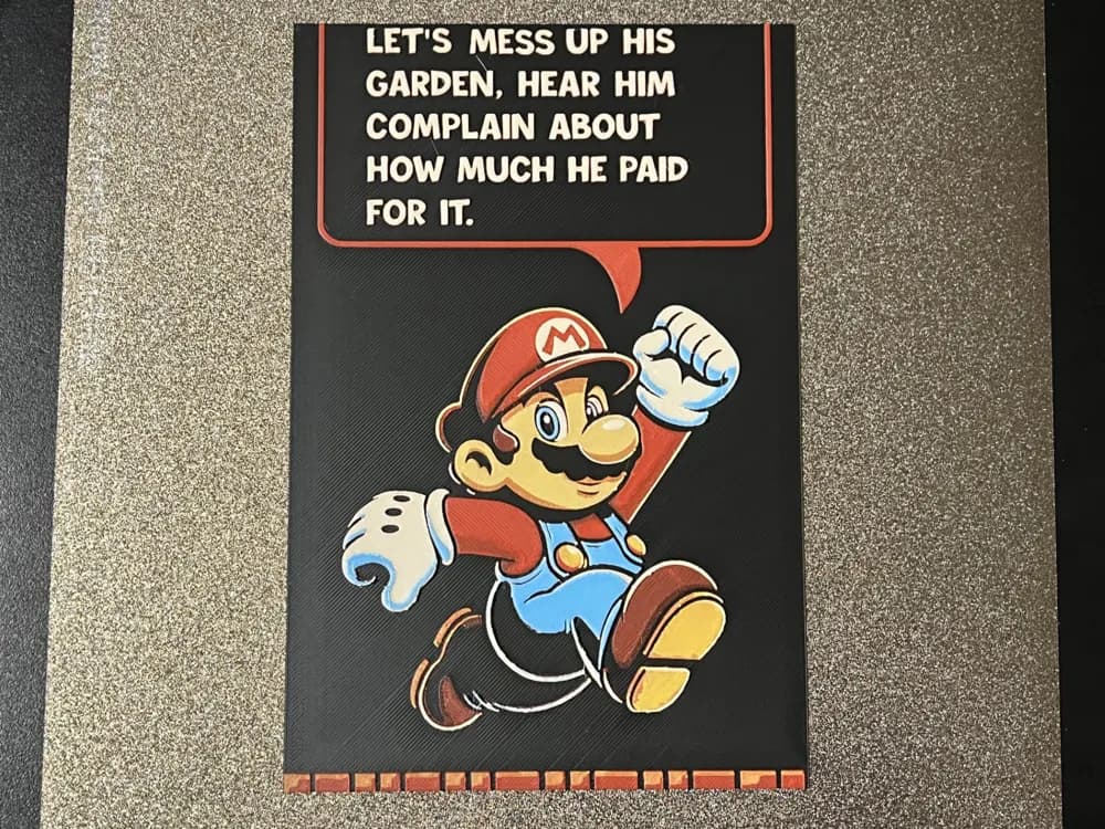 Super Mario Hueforge by FantasyZ HueForge model: Super Mario Hueforge by FantasyZ