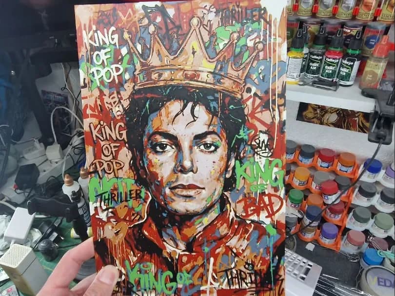 Michael Jackson Hueforge - King of Pop by Dakiren HueForge model: Michael Jackson Hueforge - King of Pop by Dakiren