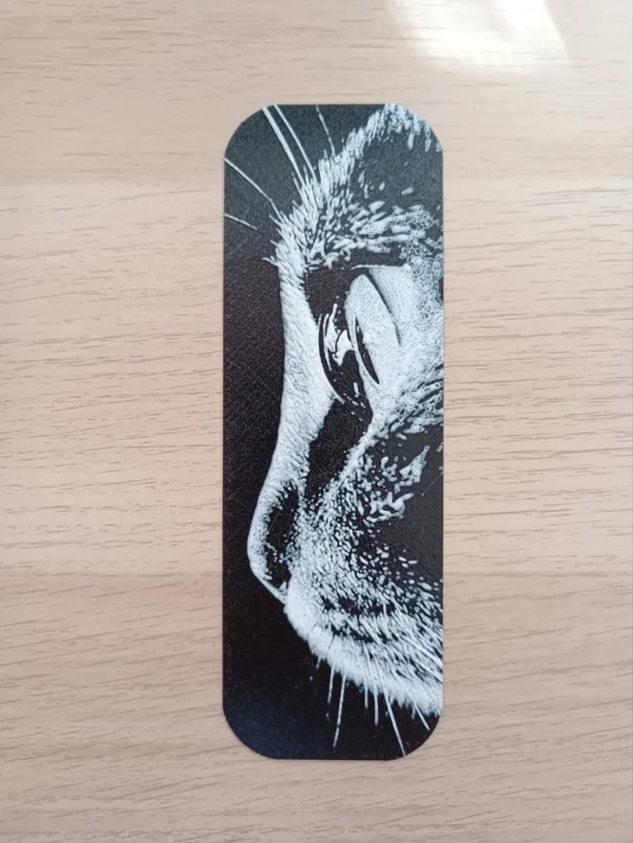 Cat Bookmark by Atrus Design HueForge model: Cat Bookmark by Atrus Design