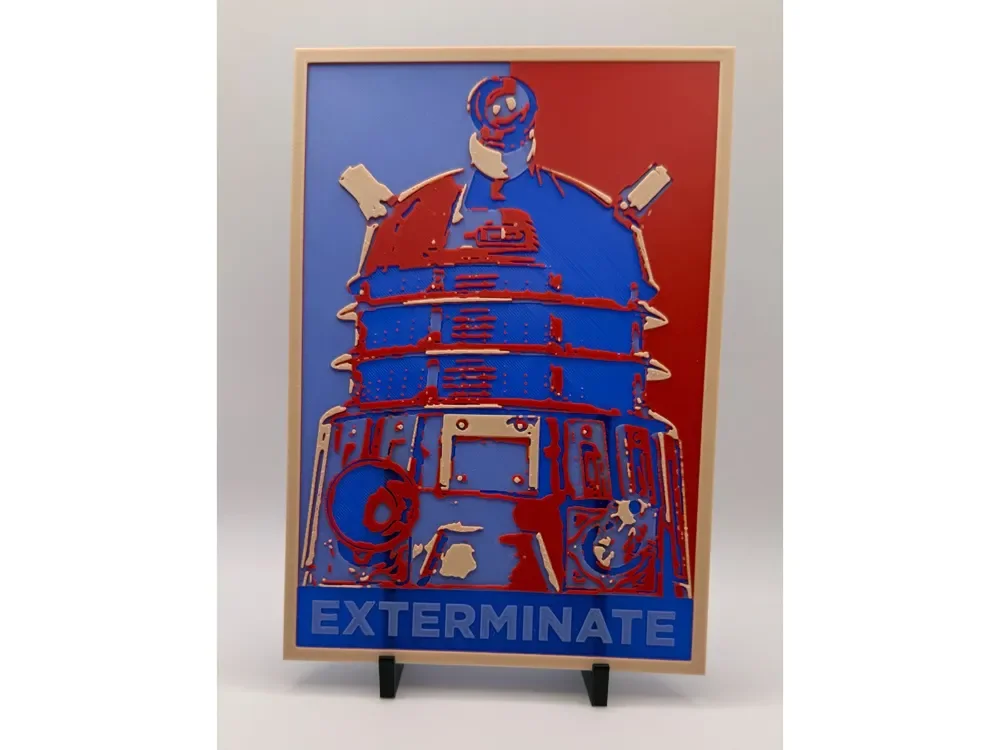 Doctor Who-Inspired Dalek HueForge Print Doctor Who-Inspired Dalek HueForge Print