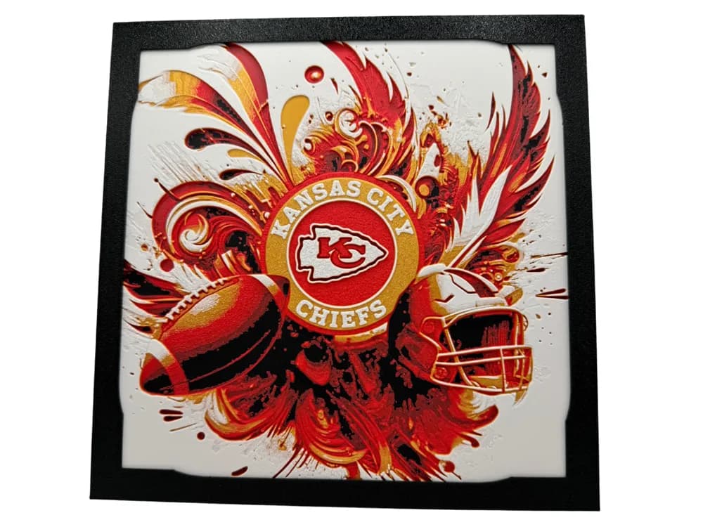 Kansas City Chiefs - NFL Hueforge by Canadian Gamer HueForge model: Kansas City Chiefs - NFL Hueforge by Canadian Gamer
