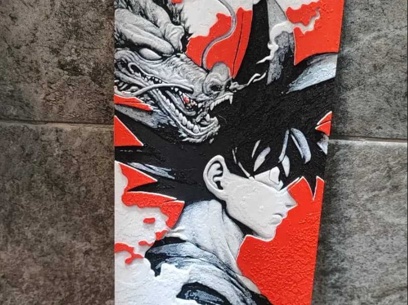 Goku Art by Garuda3D HueForge model: Goku Art by Garuda3D