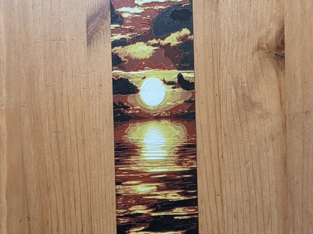 SunSet Bookmark by Morganja HueForge model: SunSet Bookmark by Morganja